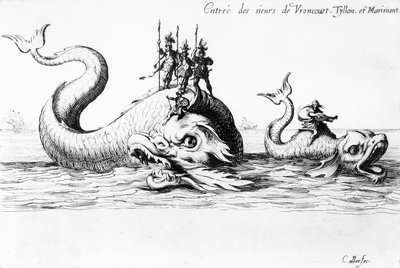 La entrada de los señores de Vroncourt, Tyllon y Marimont de Jacques Callot